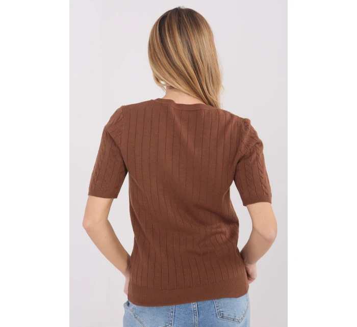 Svetr s krátkým rukávem  model 222831 Factory Price