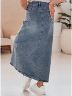 LOVE modrá maxi sukně s květinami Dstreet model 21989131 - FashionStreet