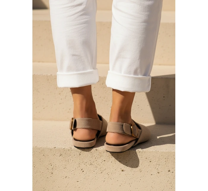 FashionStreet khaki dámské boty ZY1338 FashionStreet khaki dámské boty ZY1338