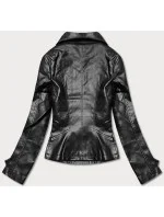 Černá dámská bunda s klopami model 18140992 - J.STYLE