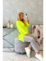 Mikina s potiskem kola žlutá neonová Mikina s potiskem kola žlutá neonová