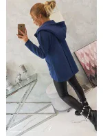 Zateplená mikina s delšími zády a kapsami z džínoviny