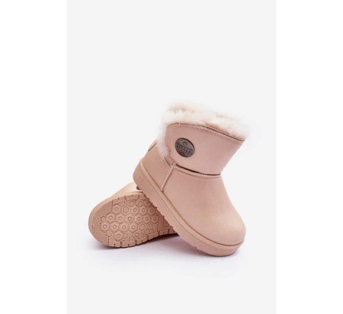 Dětské zimní boty s kožešinou Bežové Big Star model 21637213 - Big Star Shoes