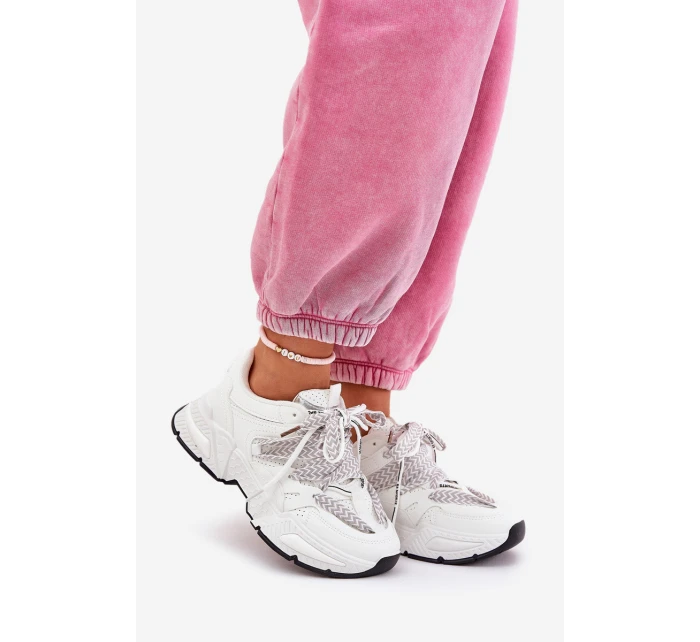 Tenisky Sportovní Boty Dámské S Dvojitým Šněrováním Bílé Efobell Tenisky Sportovní Boty Dámské S Dvojitým Šněrováním Bílé Efobell