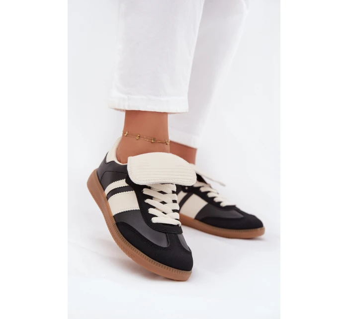 Nízké Dámské Tenisky S Otočeným Jazykem Černé Ardira Nízké Dámské Tenisky S Otočeným Jazykem Černé Ardira