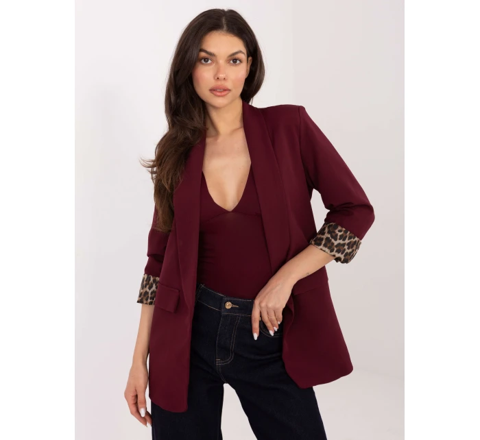 Marynarka DHJ MA  bordowy model 21421327 - FPrice