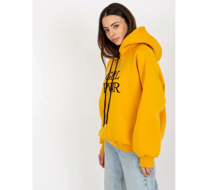 Dámská mikina EM BL 651 2.14X tmavě žlutá - FPrice Dámská mikina EM BL 651 2.14X tmavě žlutá - FPrice