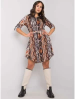 Šaty WN SK 2230.39 černá a béžová