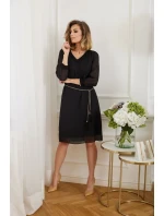 Dámské večerní šaty M306 černé - La Aurora