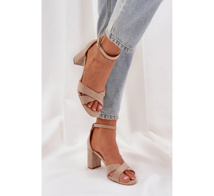 Sandály na podpatku  model 210151 Step in style