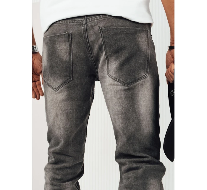 Pánské světle šedé džínové kalhoty FashionStreet UX4228