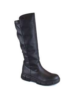 Kožené pohodlné zateplené boty Rieker W RKR623 black