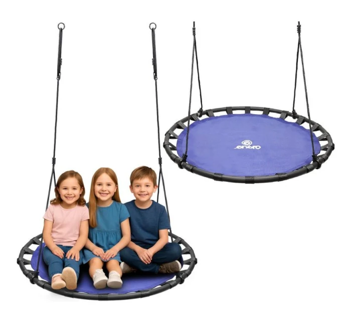 ZAHRADNÍ HOUPAČKA ČAPÍ HNÍZDO 120CM MODRÁ