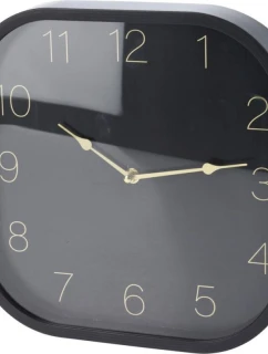 30x30CM ČERNÉ VÝBORNÉ DOMÁCÍ NÁSTĚNNÉ HODINY