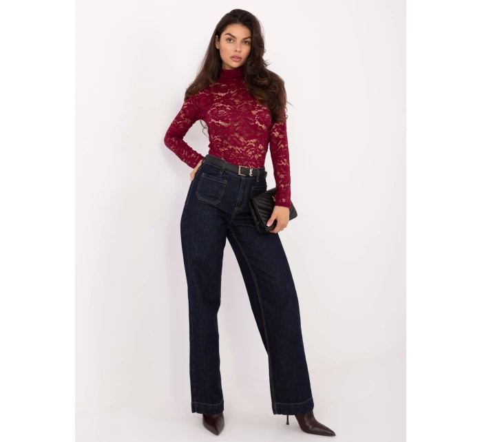 Bluzka MI BZ  bordowy model 21730868 - FPrice