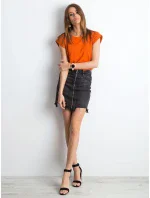 T shirt RV TS model 21185750 ciemny pomarańczowy - FPrice T shirt RV TS model 21185750 ciemny pomarańczowy - FPrice