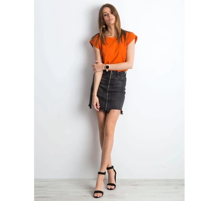 T shirt RV TS model 21185750 ciemny pomarańczowy - FPrice T shirt RV TS model 21185750 ciemny pomarańczowy - FPrice