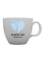Personalizovaný MEGA XXL keramický hrnek 1 000 ml - Dvě místa, jedno srdce Personalizovaný MEGA XXL keramický hrnek 1 000 ml - Dvě místa, jedno srdce