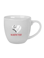 Personalizovaný keramický hrnek 400 ml - dvě mapy jako srdce Personalizovaný keramický hrnek 400 ml - dvě mapy jako srdce