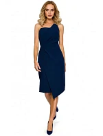 Tužkové šaty M409 t tmavě modré - Moe