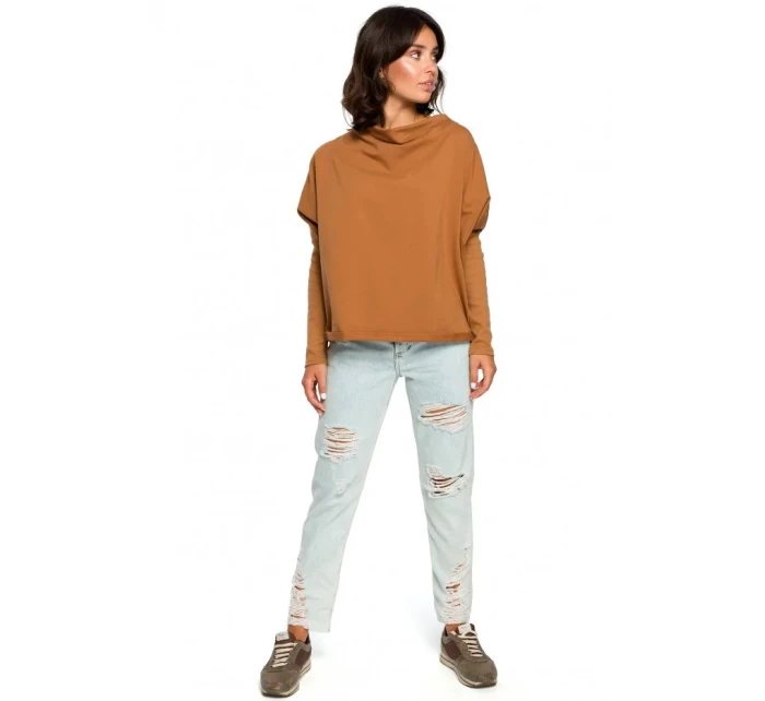 Dámská halenka B094 Karamelová - BeWear