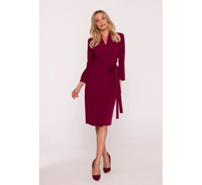 Dámské šaty S415 Bordó - Stylove Dámské šaty S415 Bordó - Stylove