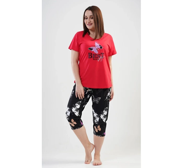 Dámské pyžamo kapri Lenka Dámské pyžamo kapri Lenka