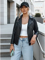 Dámská kožená bunda  black Dstreet model 21971229 - FashionStreet