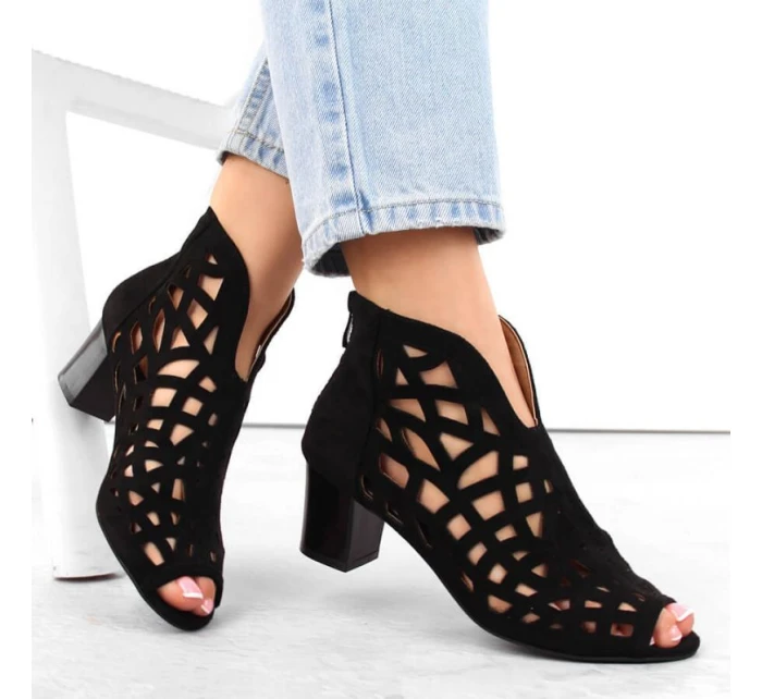 Semišové boty M.Daszynski W model 21958282 černá - M. Daszyński Semišové boty M.Daszynski W model 21958282 černá - M. Daszyński