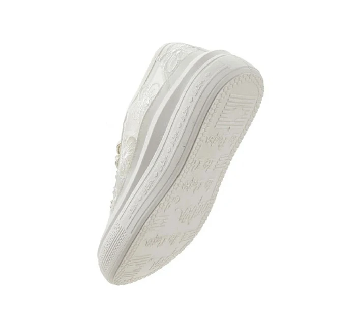 Lee Cooper dámské sportovní boty white platform lace-up dámské