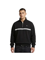 Calvin Klein Fleecová mikina na zip s kapucí Logo Tape Black - LZ04RE285G-UB1 pánské