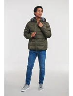 Pánská Nano bunda s kapucí 10. dark olive model 22473337 - Russell Athletic