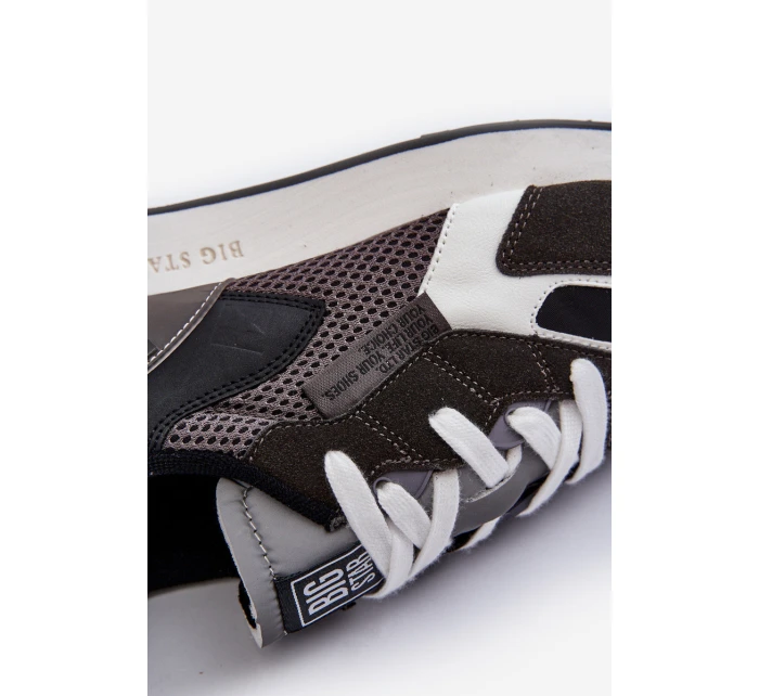 Sportovní pánské tenisky s paměťovou pěnou Memory Foam System Big Star NN174347 Černé