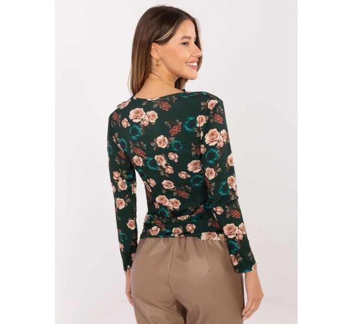 Bluzka IT BZ ciemny zielony model 21441075 - FPrice Bluzka IT BZ ciemny zielony model 21441075 - FPrice