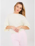 Sweter MI SW model 21937154 ecru - FPrice Sweter MI SW model 21937154 ecru - FPrice