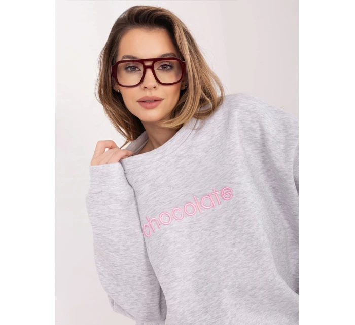 Bluza RV BL model 22020698 jasny szary - FPrice Bluza RV BL model 22020698 jasny szary - FPrice