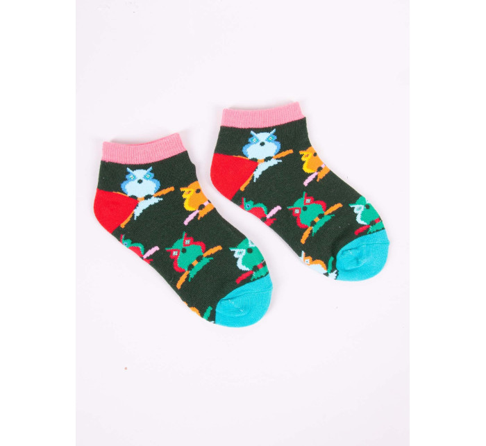 Yoclub Kotníkové vtipné bavlněné ponožky Vzory Barvy SKS-0086U-A200 Vícebarevné