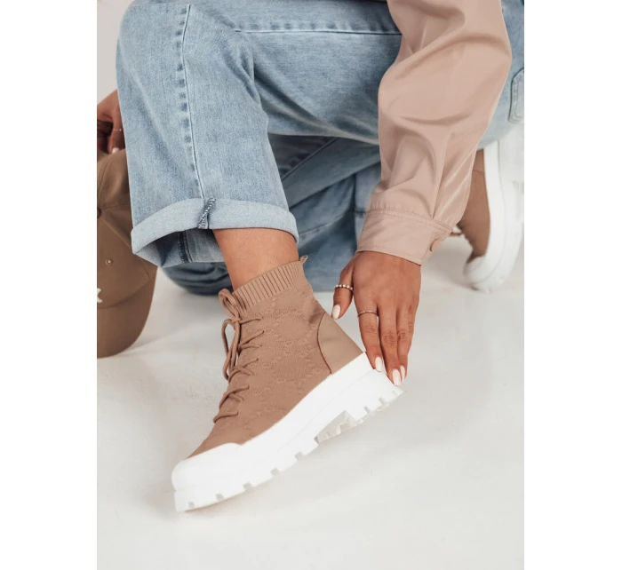 Dámské ponožkové boty FRELLA beige FashionStreet ZY0473