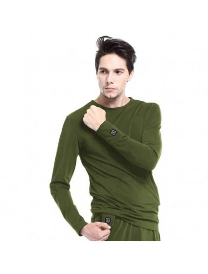 Glovii GJ1CXL vyhřívaná mikina (XL; barva zelená)