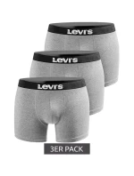 Pánské boxerky Levi's Boxers 3-Pack šedá bavlna