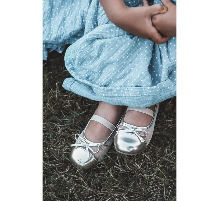 Dětské baletky s mašlí Zlaté Jellema Dětské baletky s mašlí Zlaté Jellema