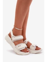 Dámské Sportovní Sandály Na Platformě Big Star model 21693771 Béžové - Big Star Shoes Dámské Sportovní Sandály Na Platformě Big Star model 21693771 Béžové - Big Star Shoes