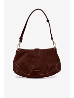 Kožená Eko semišová kabelka s přezkami Clarielle