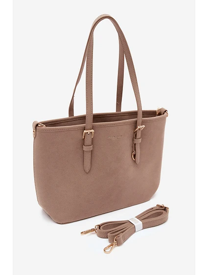 Shopper kabelka z umělé semiše model 22221029 - Flora&Co Shopper kabelka z umělé semiše model 22221029 - Flora&Co