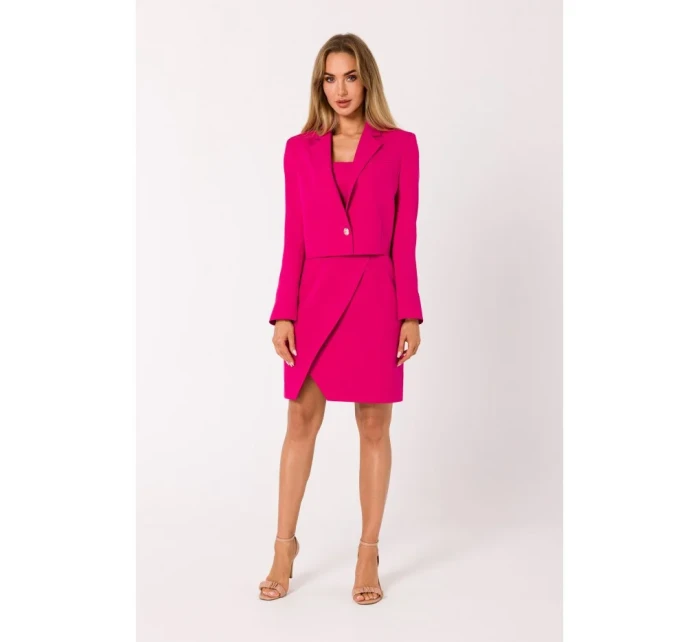 M745 Krátká bunda - fuchsiová