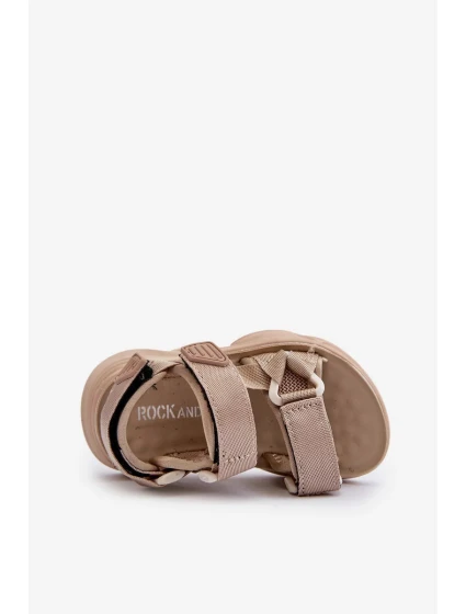Dětské sandály se zapínáním na suchý zip, béžová Orretta Dětské sandály se zapínáním na suchý zip, béžová Orretta