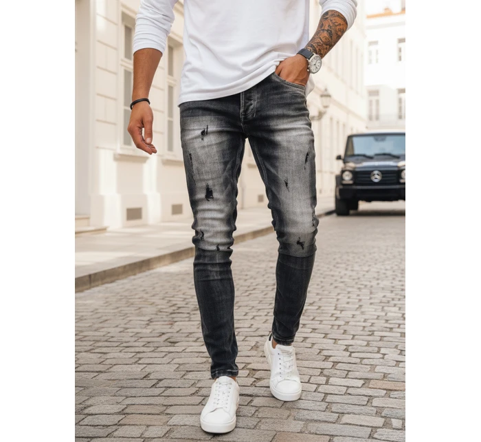 Pánské džínové kalhoty šedé FashionStreet UX3996