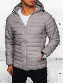 FashionStreet pánská světle šedá prošívaná přechodná bunda TX4657