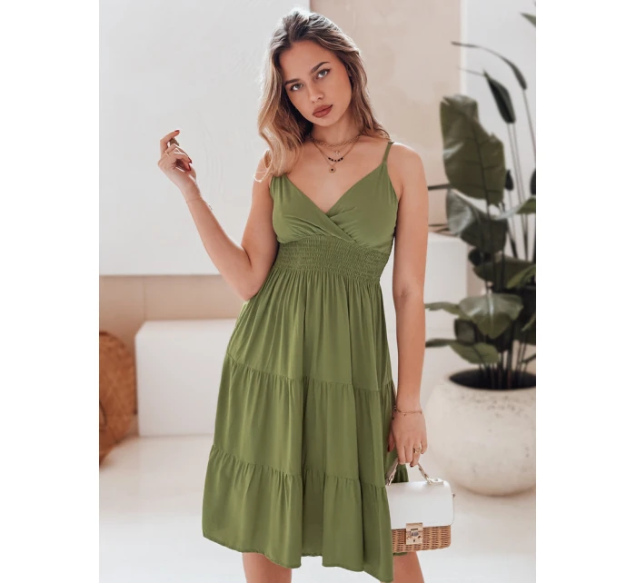 MISSBREEZE FashionStreet zelené midi šaty EY2623