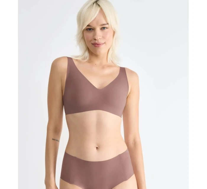 Dámská podprsenka ZERO Feel 2.0 Soft bra - BROWN - sv. hnědá 1141 - SLOGGI